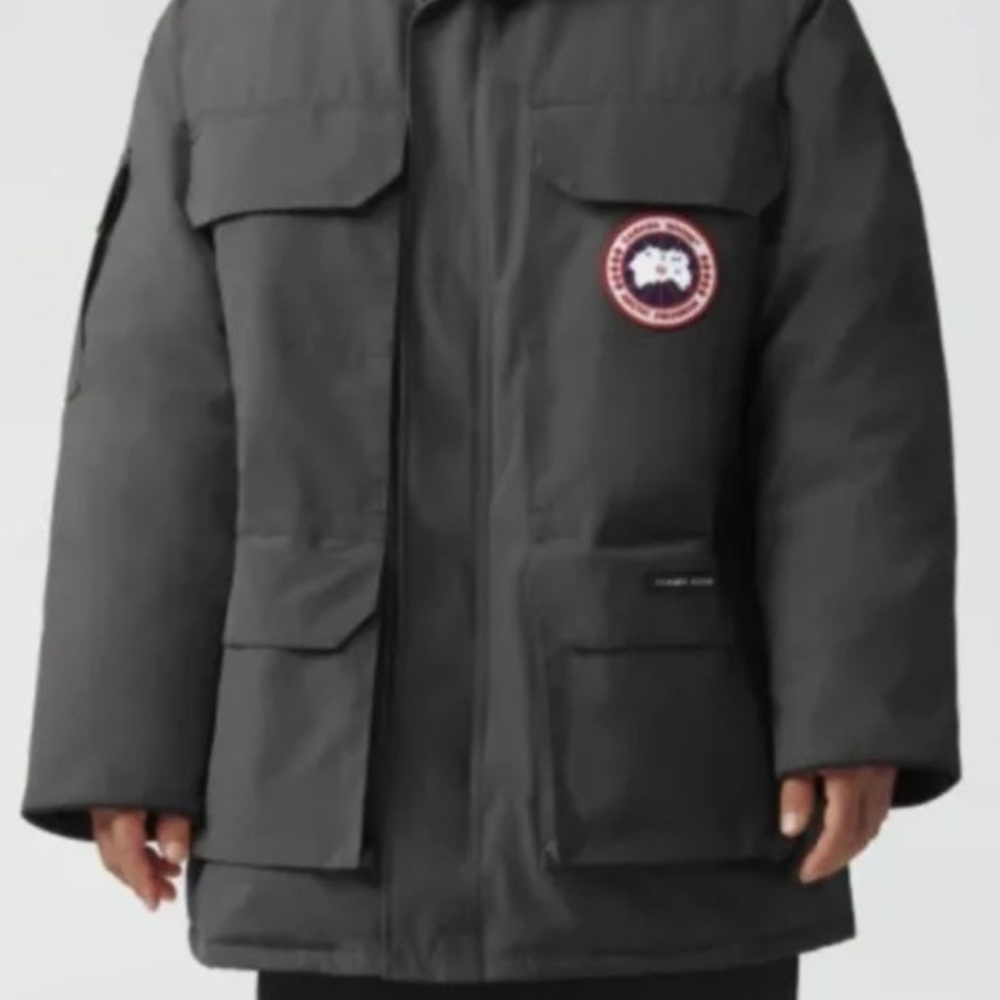 Canada Goose 2XL Men's Expedition Heritage Parka Black Fur Hood Trim Duc…